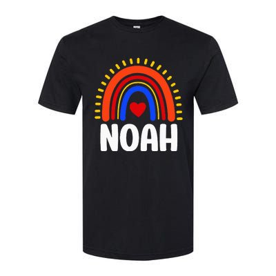 I Love Noah Cute Noah Rainbow Softstyle CVC T-Shirt