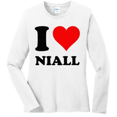 I Love Niall Ladies Long Sleeve Shirt