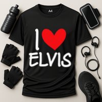 I Love Name Personalized Guy Bff Friend Heart Cooling Performance Crew T-Shirt