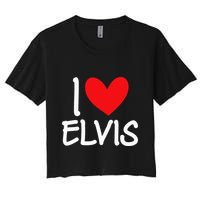 I Love Name Personalized Guy Bff Friend Heart Women's Crop Top Tee