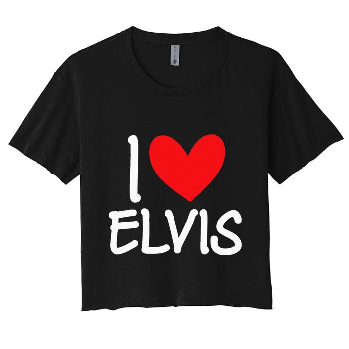 I Love Name Personalized Guy Bff Friend Heart Women's Crop Top Tee