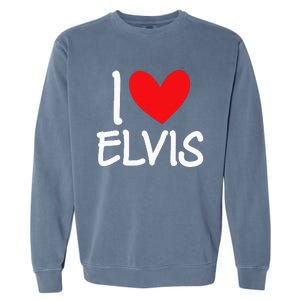 I Love Name Personalized Guy Bff Friend Heart Garment-Dyed Sweatshirt