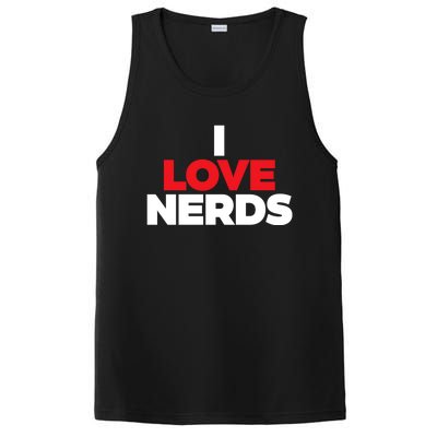 I Love Nerds Funny PosiCharge Competitor Tank