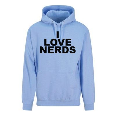 I Love Nerds Unisex Surf Hoodie