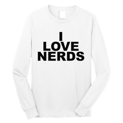 I Love Nerds Long Sleeve Shirt