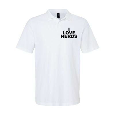 I Love Nerds Softstyle Adult Sport Polo