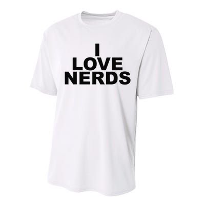 I Love Nerds Performance Sprint T-Shirt