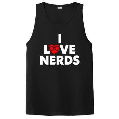 I Love Nerds Funny PosiCharge Competitor Tank