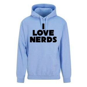 I Love Nerds Unisex Surf Hoodie