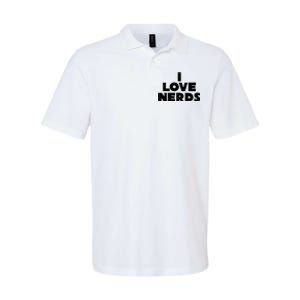 I Love Nerds Softstyle Adult Sport Polo