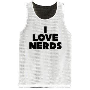 I Love Nerds Mesh Reversible Basketball Jersey Tank