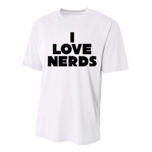 I Love Nerds Performance Sprint T-Shirt