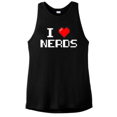 I Love Nerds Ladies PosiCharge Tri-Blend Wicking Tank