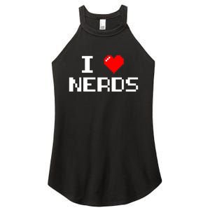 I Love Nerds Women's Perfect Tri Rocker Tank