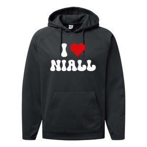 I Love Niall I Heart Niall ValentineS Day Performance Fleece Hoodie