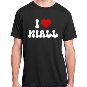 I Love Niall I Heart Niall ValentineS Day Adult ChromaSoft Performance T-Shirt