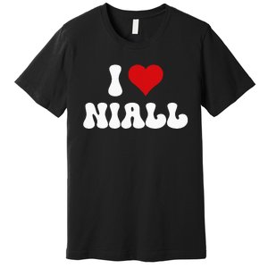 I Love Niall I Heart Niall ValentineS Day Premium T-Shirt