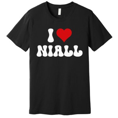 I Love Niall I Heart Niall ValentineS Day Premium T-Shirt