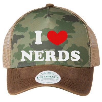 I Love Nerds I Heart Nerds Legacy Tie Dye Trucker Hat