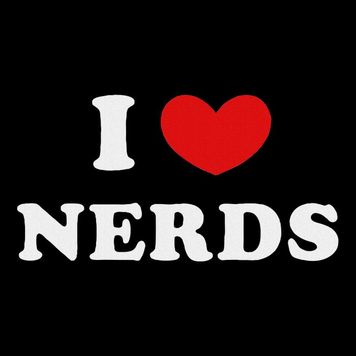 I Love Nerds I Heart Nerds Button