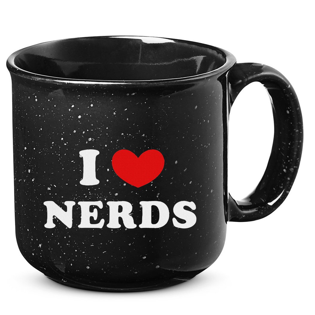 I Love Nerds I Heart Nerds 15oz Campfire Ceramic Mug