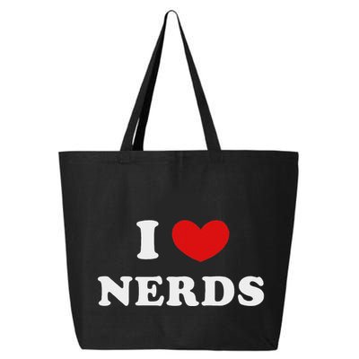 I Love Nerds I Heart Nerds 25L Jumbo Tote
