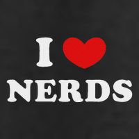 I Love Nerds I Heart Nerds Golf Towel