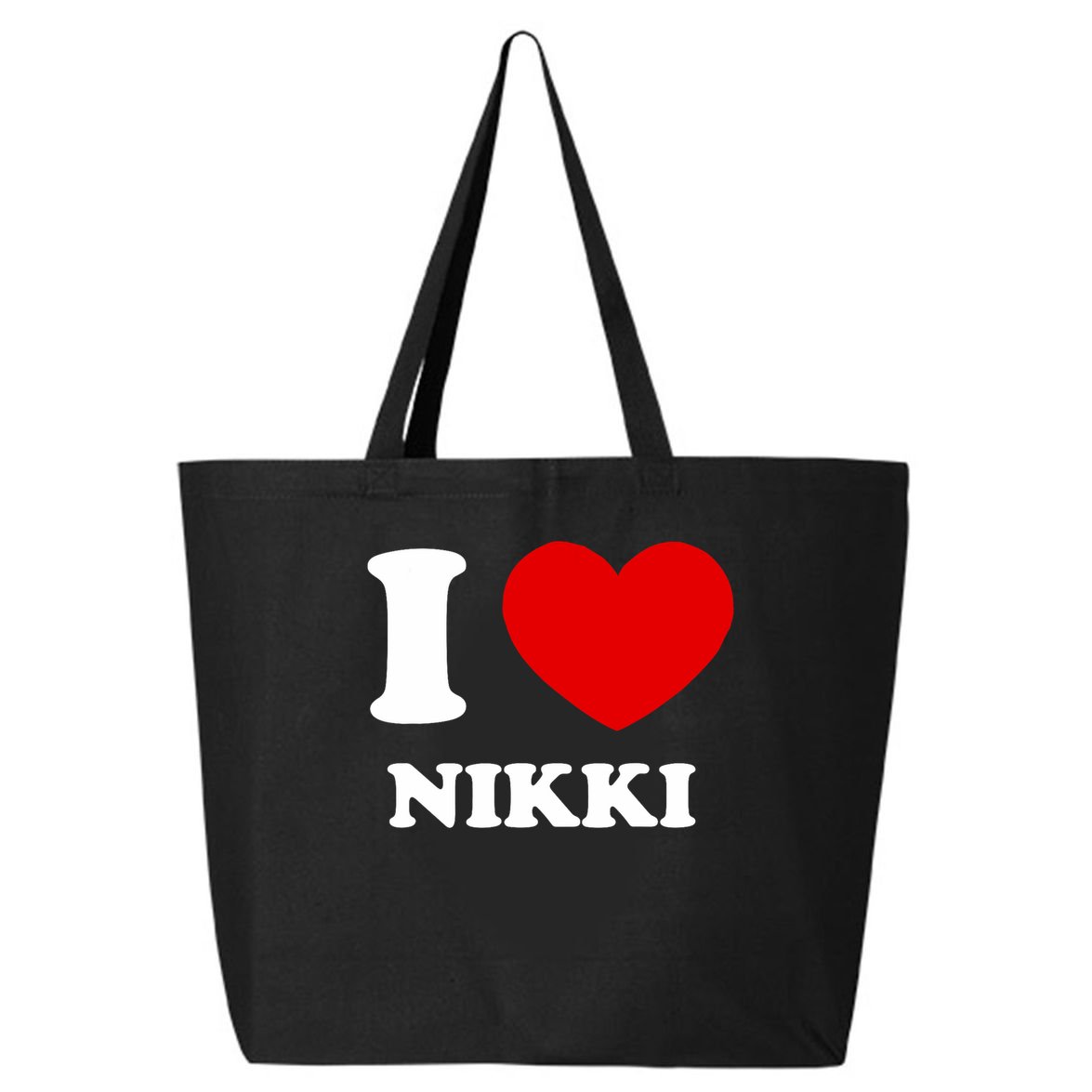 I Love Nikki I Heart Nikki Funny Nikki 25L Jumbo Tote