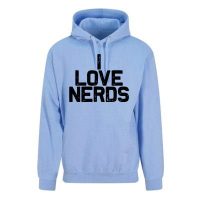 I Love Nerds Unisex Surf Hoodie