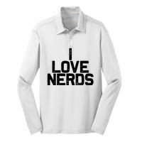 I Love Nerds Silk Touch Performance Long Sleeve Polo