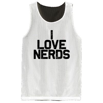 I Love Nerds Mesh Reversible Basketball Jersey Tank