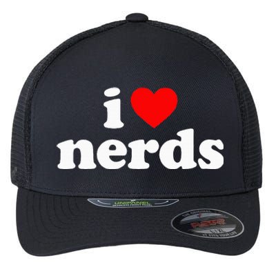 I Love Nerds Flexfit Unipanel Trucker Cap