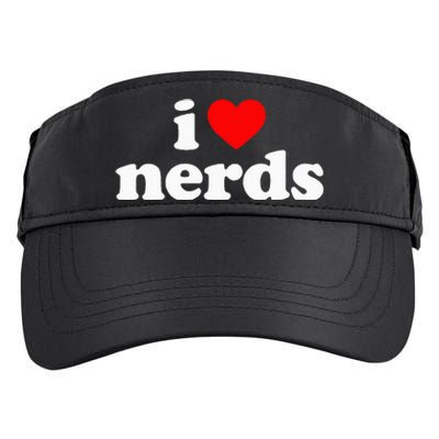 I Love Nerds Adult Drive Performance Visor