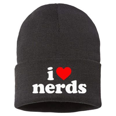 I Love Nerds Sustainable Knit Beanie