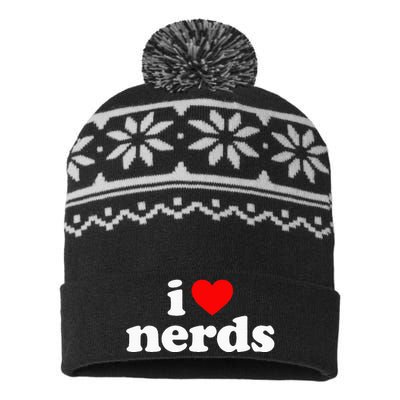 I Love Nerds USA-Made Snowflake Beanie