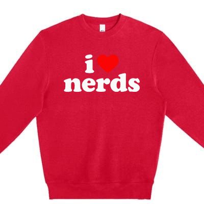 I Love Nerds Premium Crewneck Sweatshirt