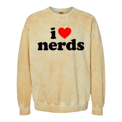 I Love Nerds Colorblast Crewneck Sweatshirt