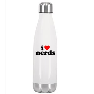 I Love Nerds Stainless Steel Insulated Water Bottle