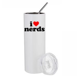 I Love Nerds Stainless Steel Tumbler