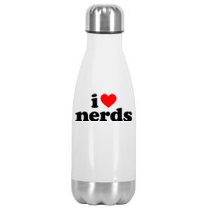 I Love Nerds Stainless Steel Insulated Water Bottle