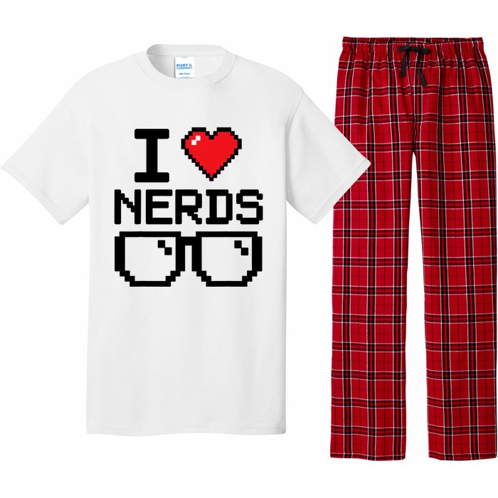 I Love Nerds For Science Or Book Lovers And Knowledge Geeks Pajama Set