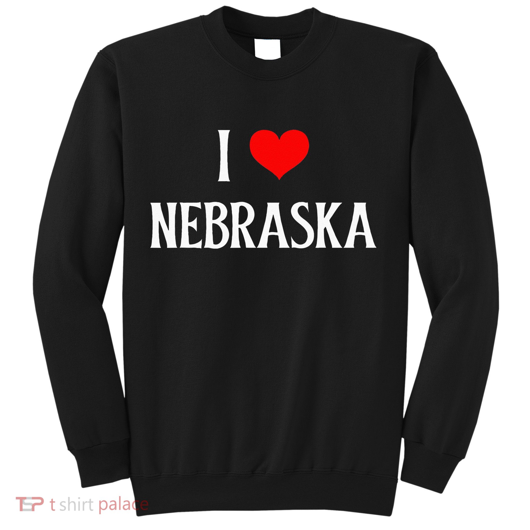 I Love Nebraska I Heart Nebraska NE Holiday Travel Souvenir Sweatshirt