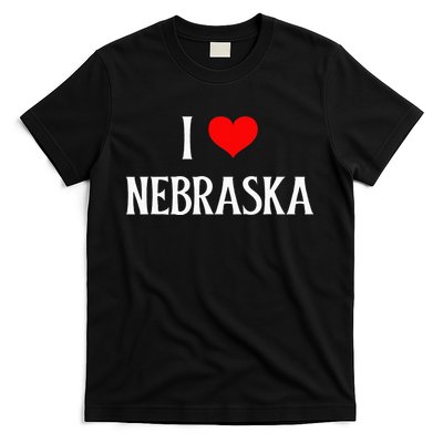 I Love Nebraska I Heart Nebraska NE Holiday Travel Souvenir T-Shirt
