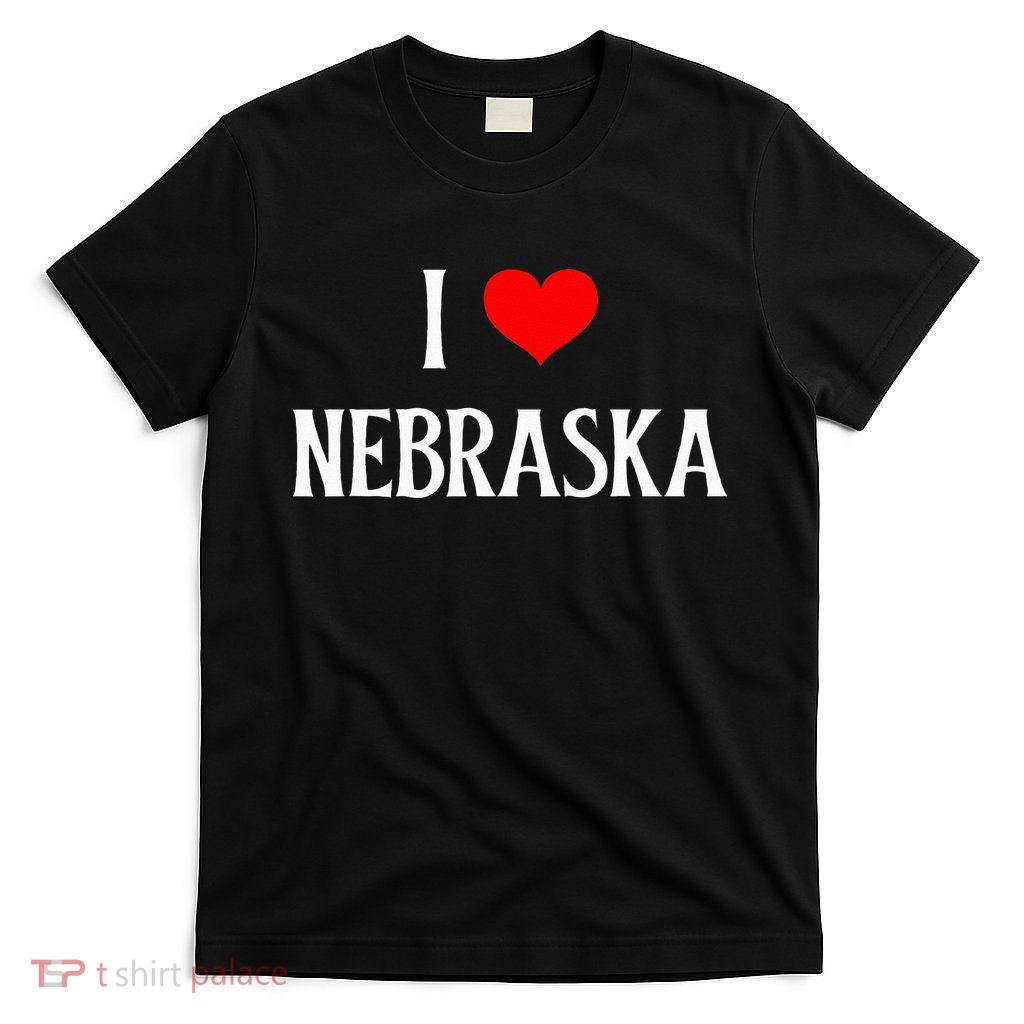I Love Nebraska I Heart Nebraska NE Holiday Travel Souvenir T-Shirt