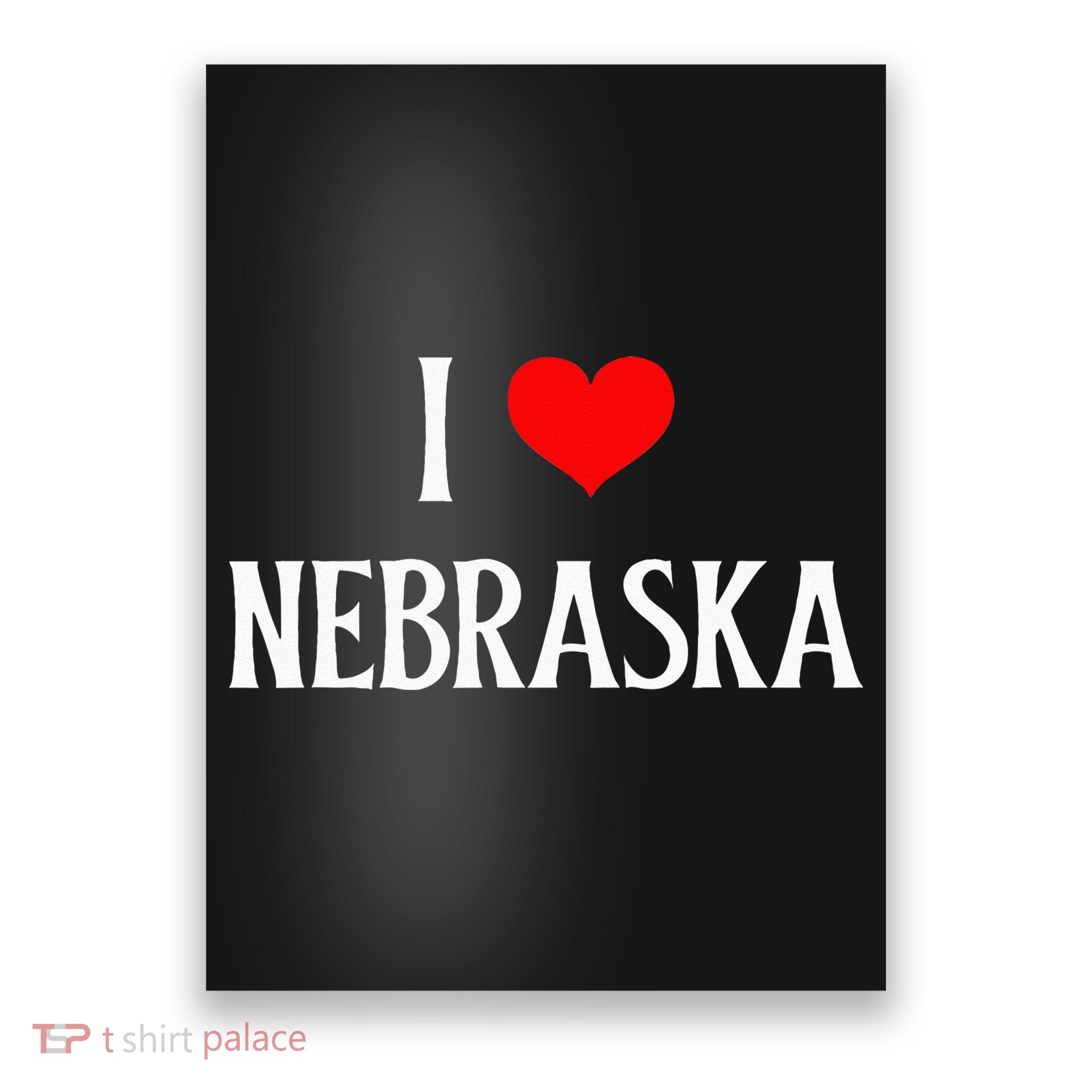 I Love Nebraska I Heart Nebraska NE Holiday Travel Souvenir Poster