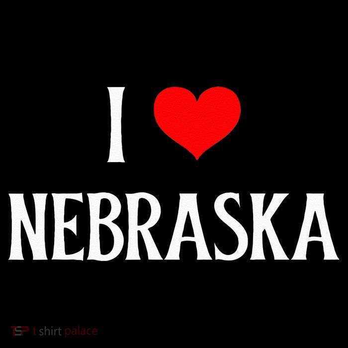 I Love Nebraska I Heart Nebraska NE Holiday Travel Souvenir Womens T-Shirt
