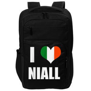 I Love Niall Ireland Flag Impact Tech Backpack