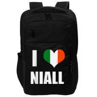 I Love Niall Ireland Flag Impact Tech Backpack