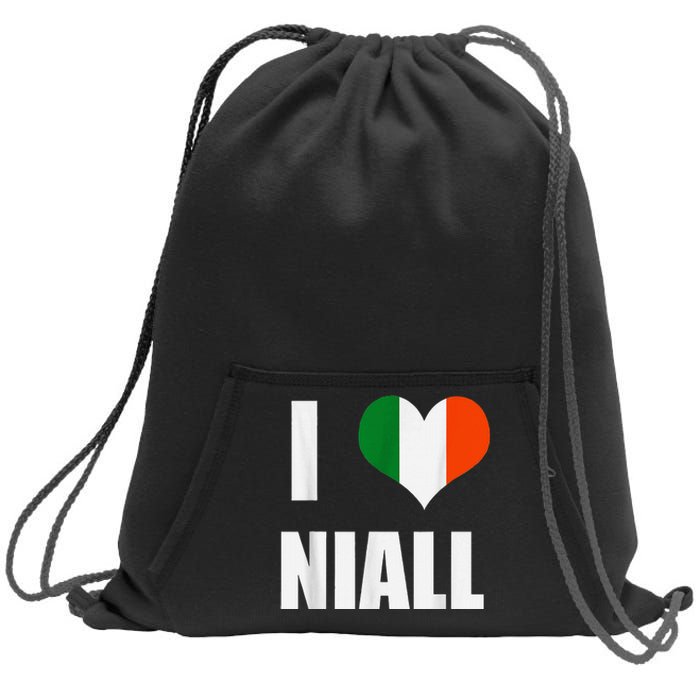 I Love Niall Ireland Flag Sweatshirt Cinch Pack Bag