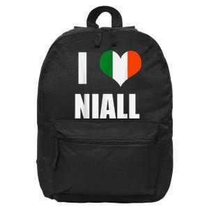 I Love Niall Ireland Flag 16 in Basic Backpack